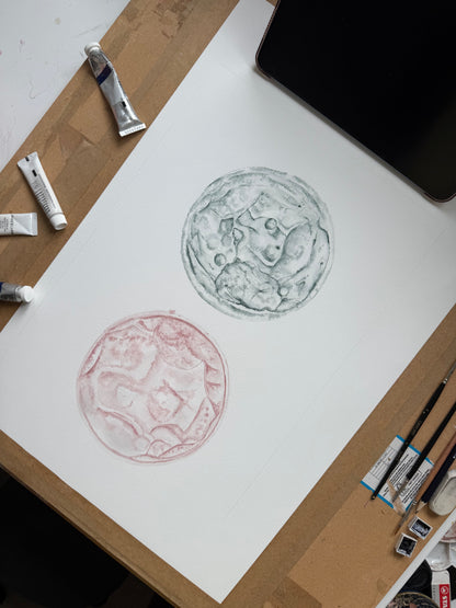 Watercolour Double Embryo