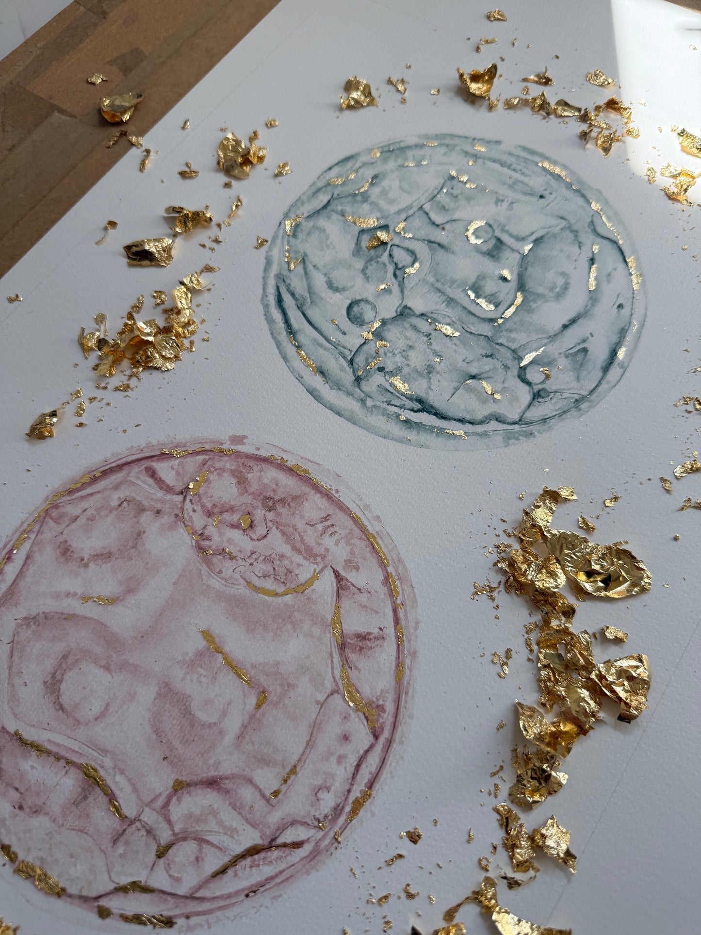 Watercolour Double Embryo