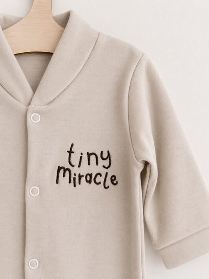 Stone 'Tiny Miracle' 100% Cotton Sleepsuit