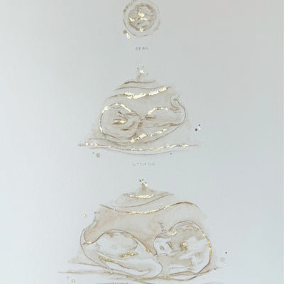 Trio Watercolour Ultrasound Scan