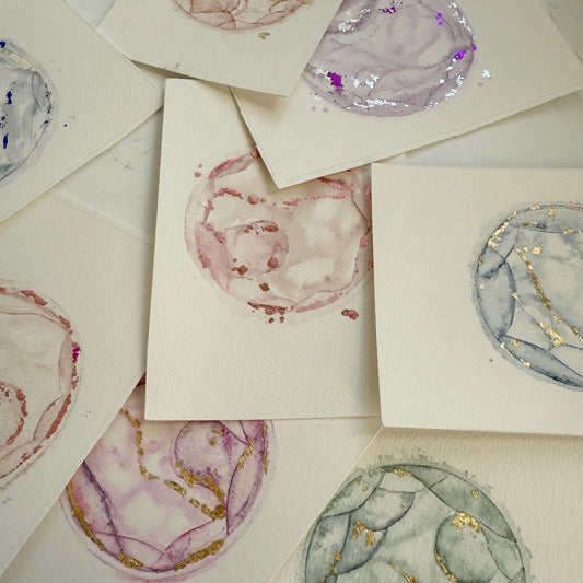 Watercolour Embryo x4